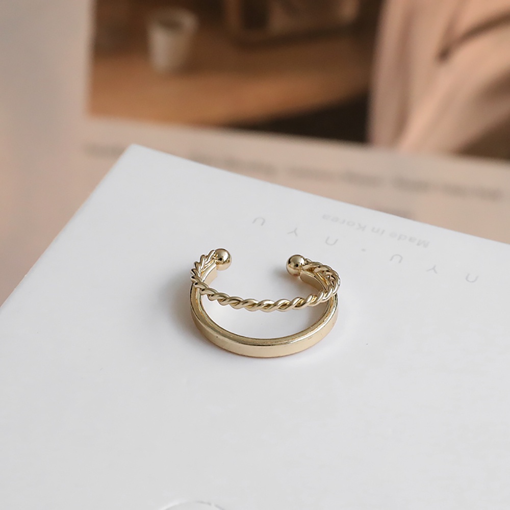 Needway  Cool Pearl Camellia Rings Adjustable Fashion Jewelry Finger Ring Trendy Cute Couple Korean Alloy For Women Opening ring