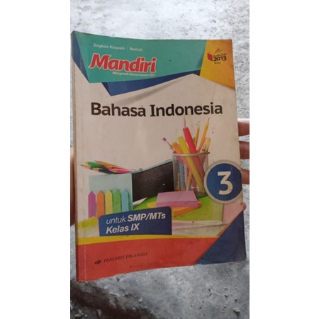 

Mandiri Bahasa Indonesia Kelas 9/3 SMP, penerbit Erlangga