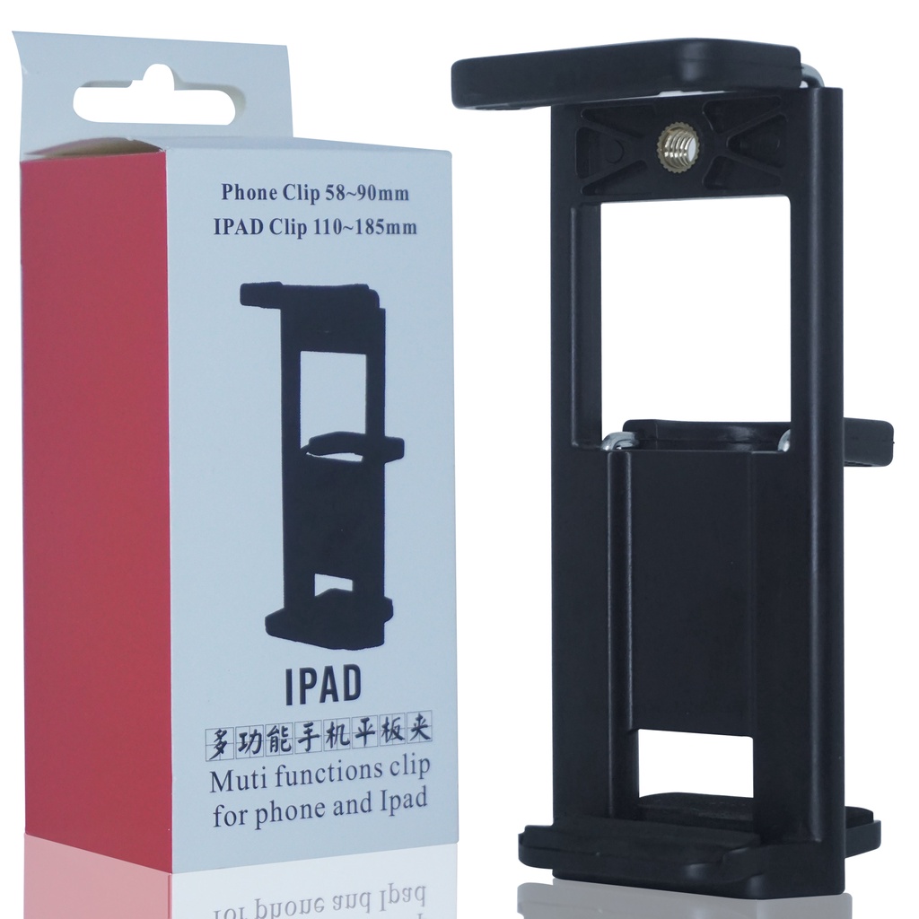 Stand Holder HP &amp; Tablet Plastik Dua Sisi Phone Clip Dual Side Tripod