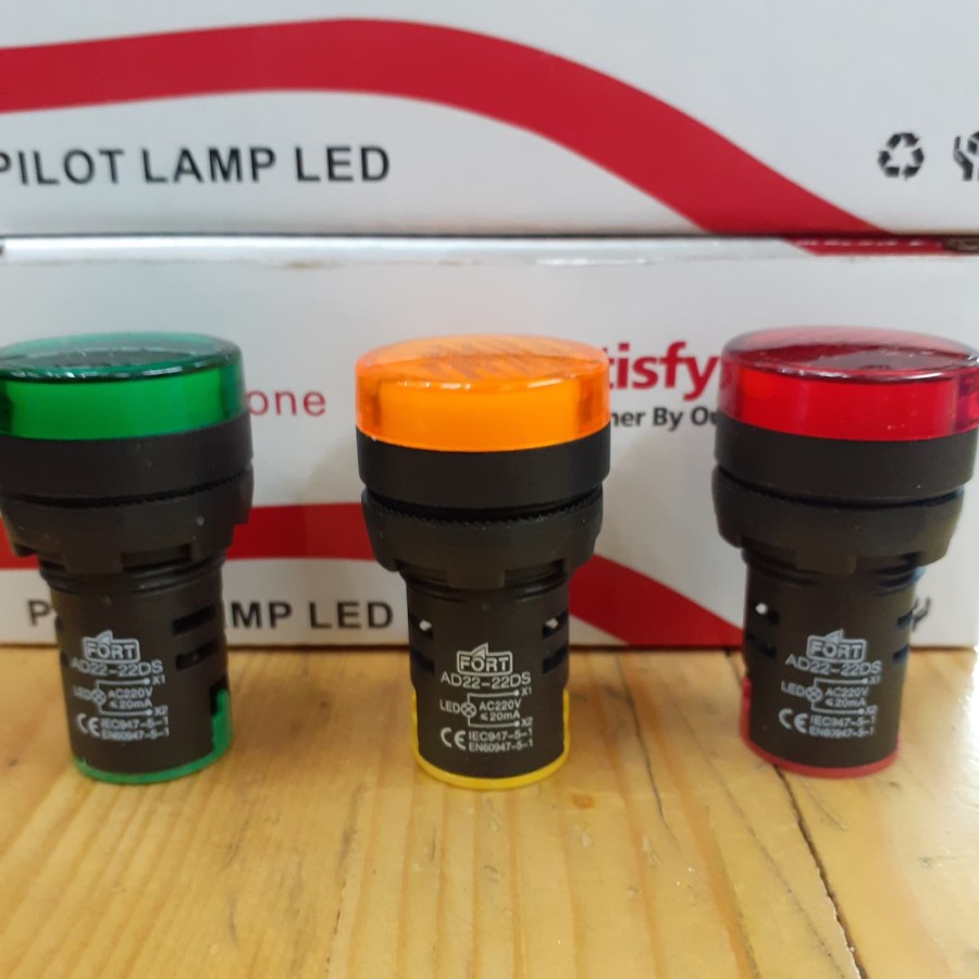 Jual PILOT LAMP FORT AD2222DS 24V (KUNING, MERAH) Shopee Indonesia