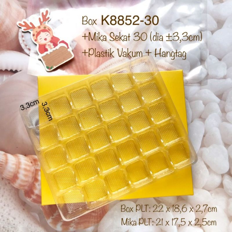 SET BOX IMLEK + MIKA SEKAT+ PLASTIK VAKUM + HAND TAG - POLOS KUNING