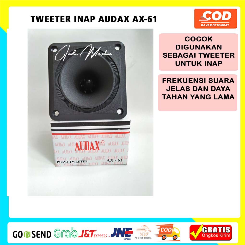 Audax AX 61 tweeter inap rumah walet piezo tweeter