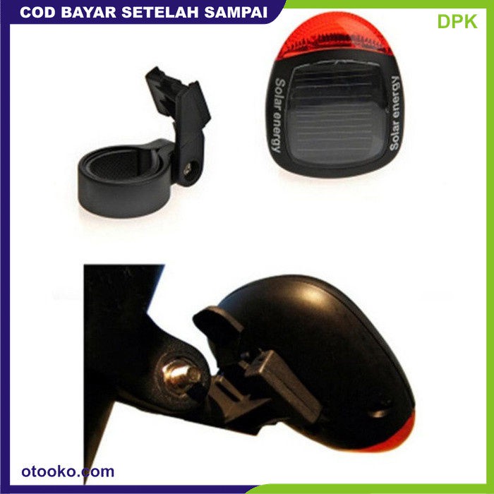 Lampu Sepeda Belakang Tenaga Solar Energy rechargeable tail light