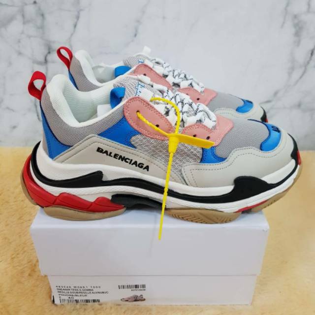 BALENCIAGA TRIPLE S BLUE PINK