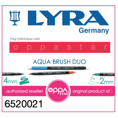 

Lyra Aqua Brush Duo Pen Pale Geranium Lake 6520021