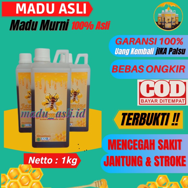 

Madu Asli 100% Madu Murni Tanpa Campuran Madu Honey Hutan Nusantara Asli Sumbawa Madu Jasmin Multiflora Madu Herbal Untuk Lambung Asli Dari Sarang Berat 1kg / Label MS0055