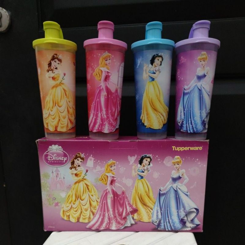 Tupperware -  Malaysia - NEW Disney Princess Set Tumbler ( Free 2 Tutup Botol )