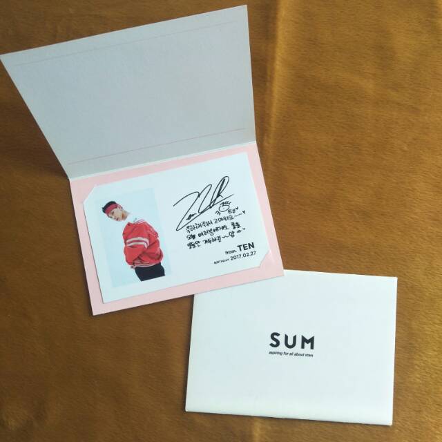 NCT WAYV Ten 2017 Birthday Card