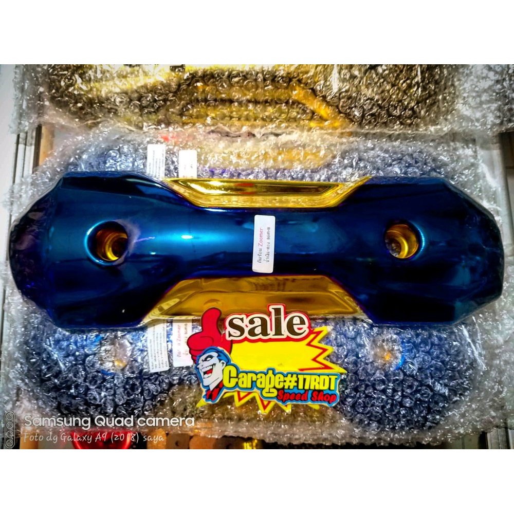 Tameng Knalpot Honda Zoomer Twotone Stainles Bakaran Heng Thailand Honda Scoopy Beat Vario 110