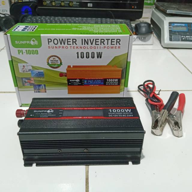 COD Power Inverter 1000 Watt Sunpro PI-10 Mengubah Arus DC Menjadi AC