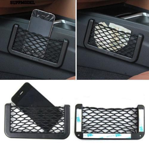 Universal Car Seat Side Storage Net Holder Organizer Black