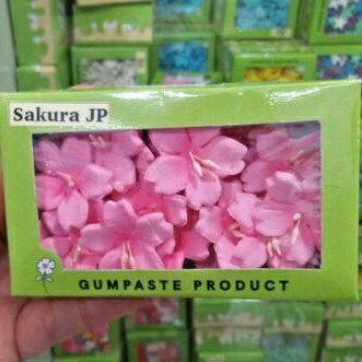 

Gumpaste Bunga Sakura/Sprinkle/Cupcake/Hiasan Kue Tart/Topping/Dekorasi