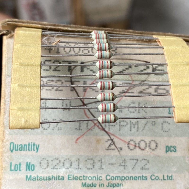 resistor 22.6k 1/4watt hijau original japan bodi kecil