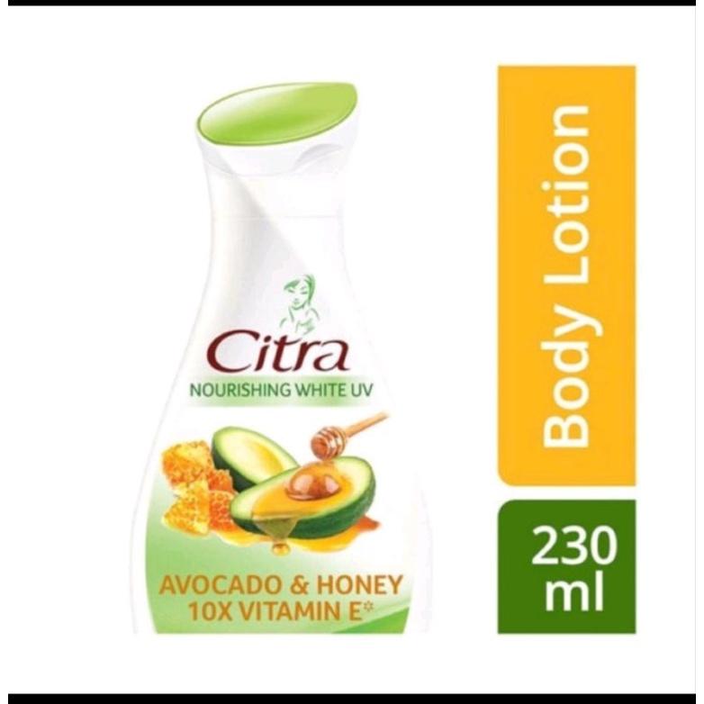 Citra Hand Body Lotion Nourishing White UV Avocado Honey 230 ml