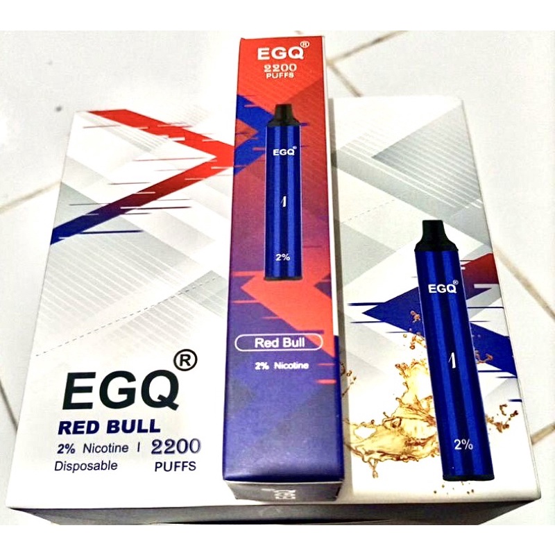 Jual DISPOSABLE VAPE POD PODS EGQ RED BULL 2200 PUFFS LIMITED EDITION