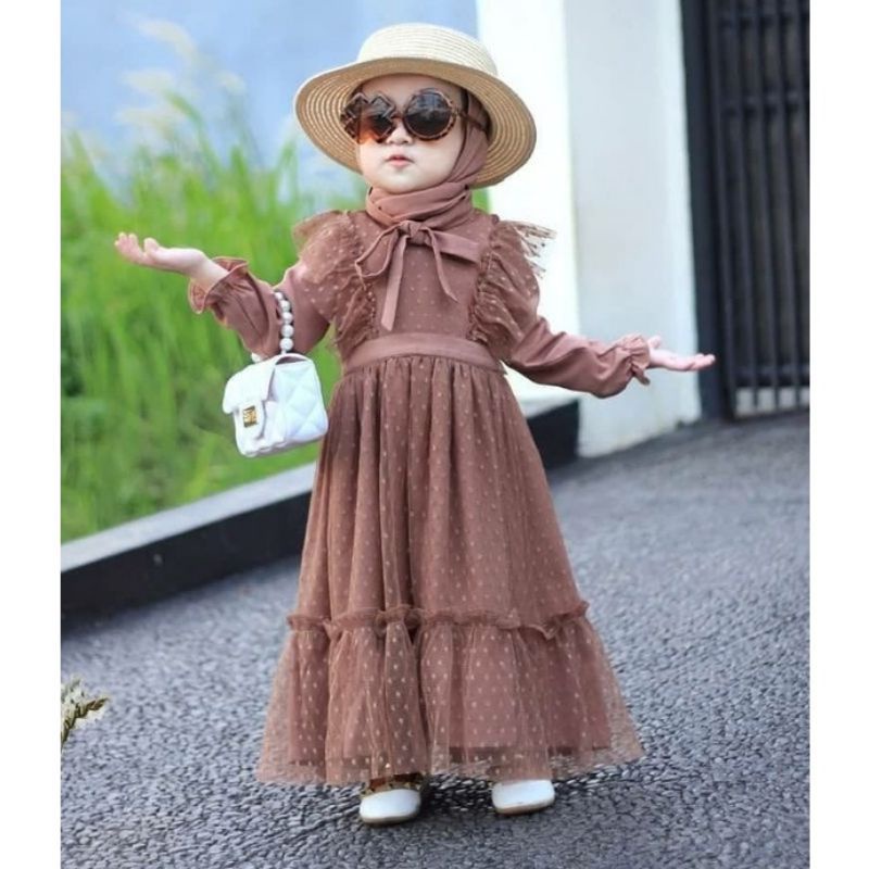 Dress Gamis Anak Tutu Mix Tile