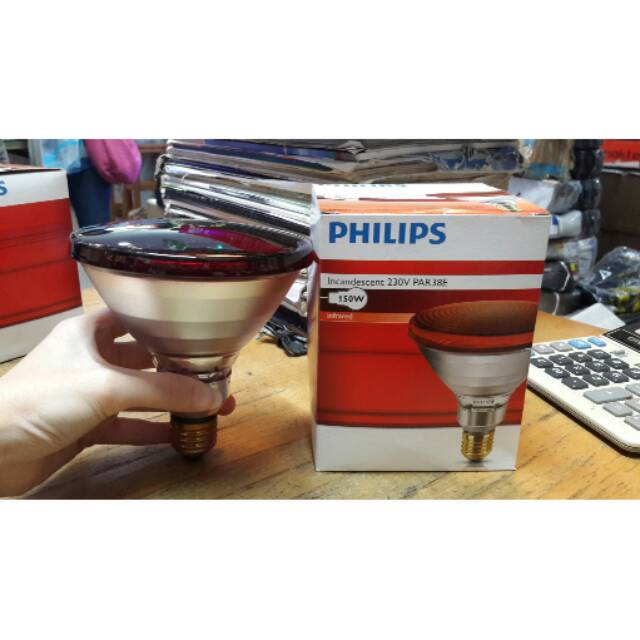 Lampu Philips Infrared/Infraphil 150 Watt PAR38E 220V