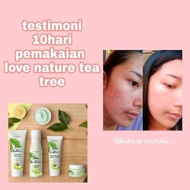 manfaat love nature purifying gel wash with organic tea tree & lime