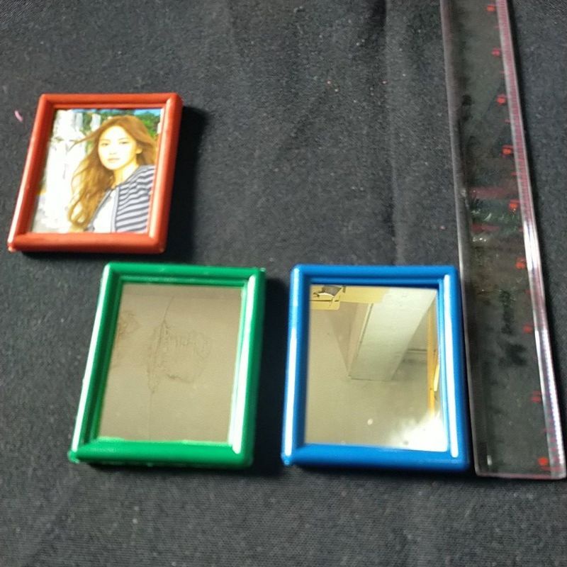 Kaca kotak kecil / cermin kotak kecil