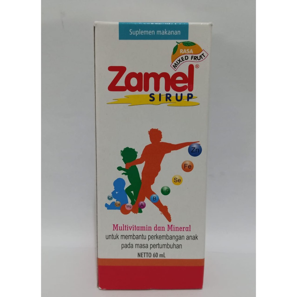 ZAMEL SIRUP 60ML SUPLEMEN MAKANAN DAN MINERAL