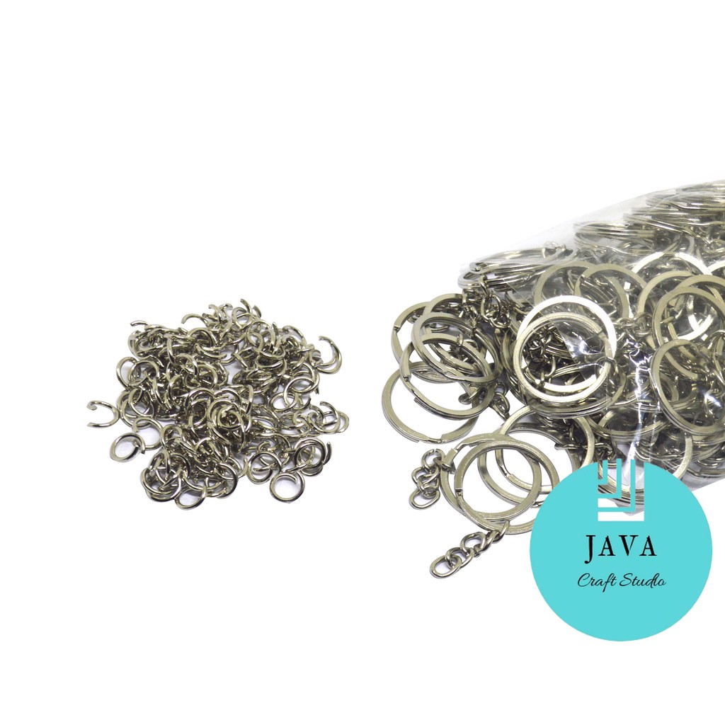 RING GANTUNGAN KUNCI GEPENG UKURAN 2.5 CM PER 144 PCS RGK GP 25 NK