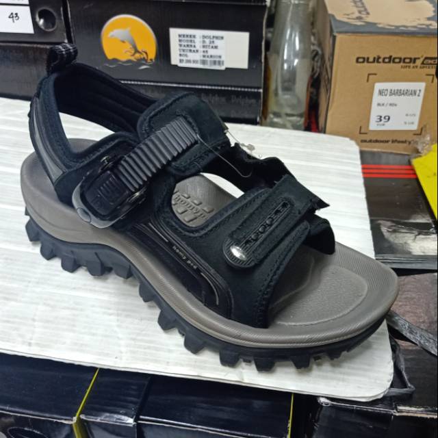 Sepatu Sandal Kulit Pria Homyped ME 30 Black