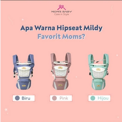 GEND51 GENDONGAN BAYI HIPSEAT MOM'S BABY MILDY SERIES