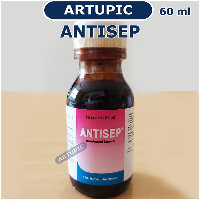 Antisep 60 ml Antiseptik Desinfektan Pembasmi Kuman Unggas Ayam Sapi Hewan Medion