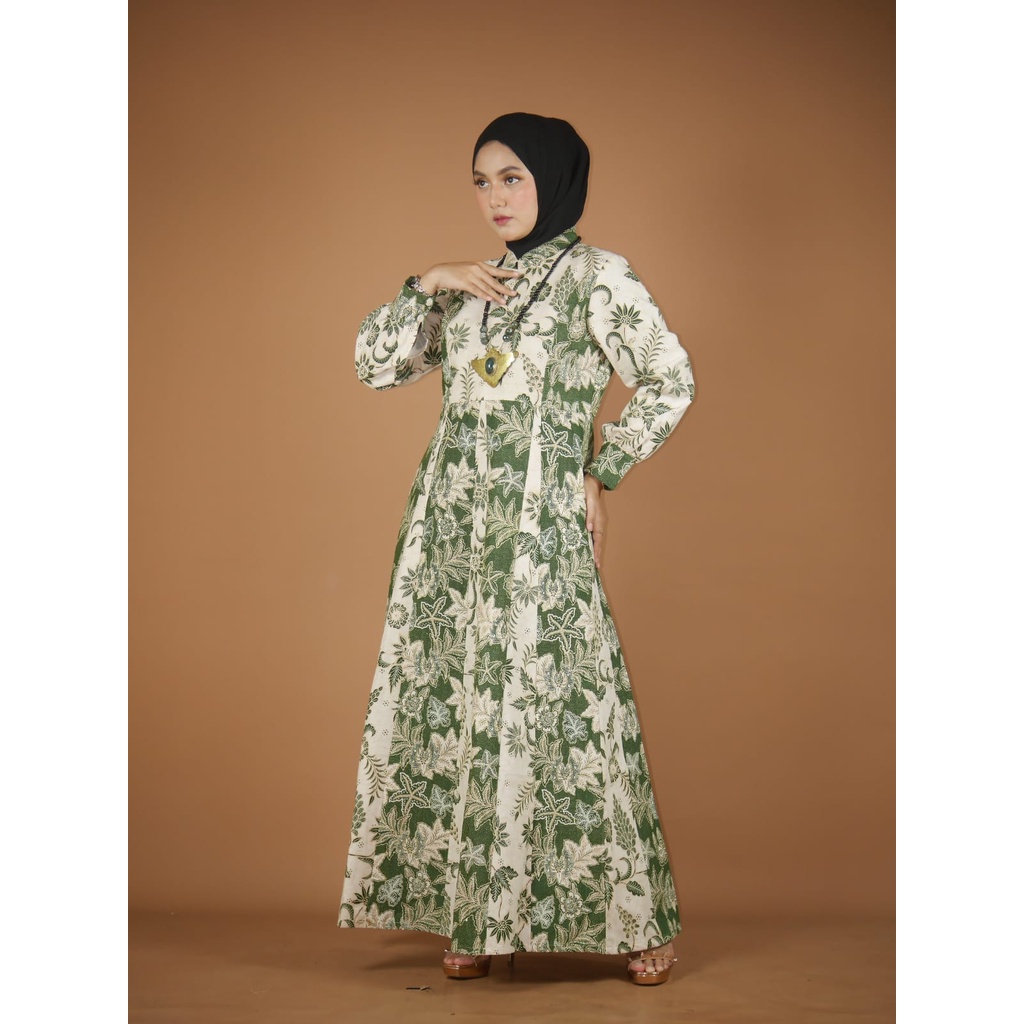 Rizkya Batik Dress Jasko 3 Lawasan + Masker