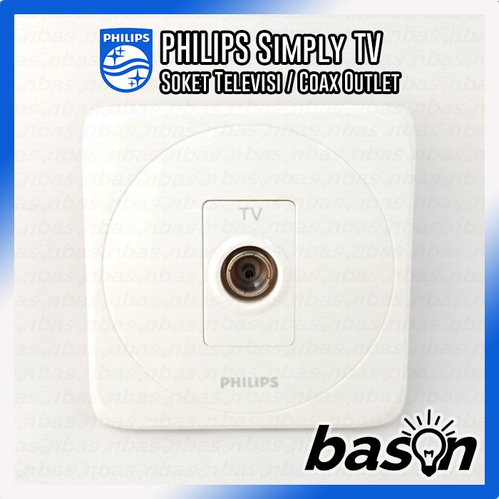 PHILIPS Simply TV | Outlet Coax - Soket Televisi