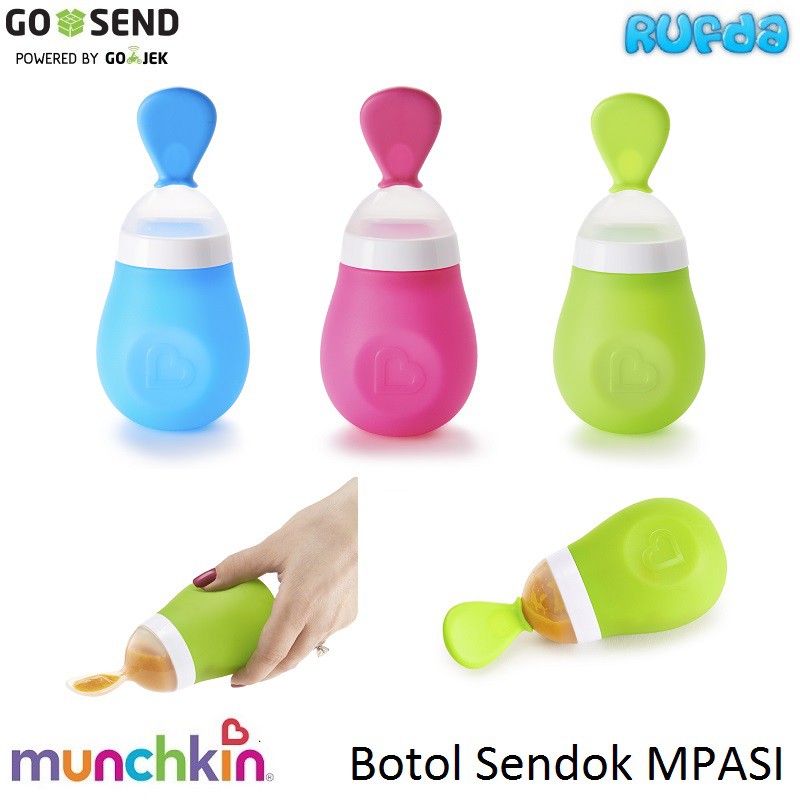 Munchkin Squeeze Botol Sendok Makanan Bayi MPASI