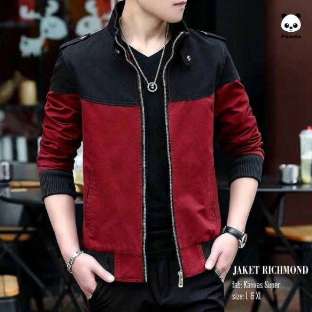 Polan Jaket Kanvas Pria Distro Trucker Roughneck Terbaru