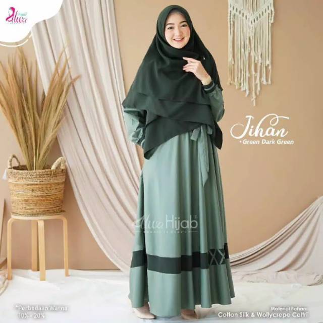 JIHAN DRESS/GAMIS+KHIMAR