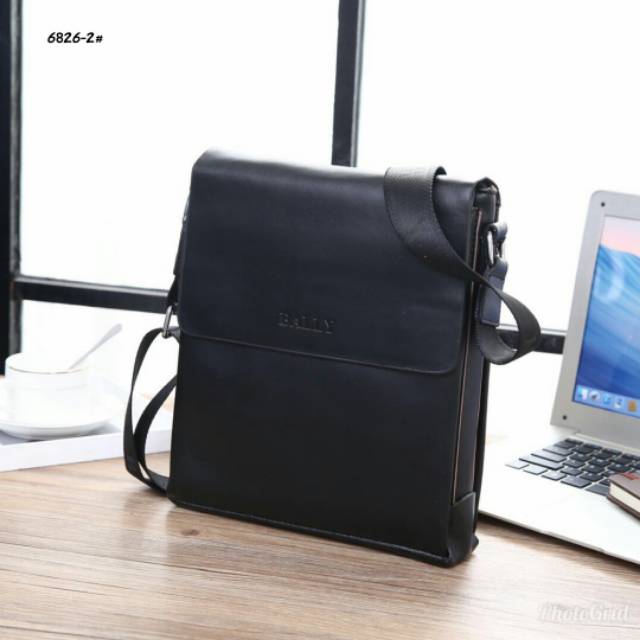 Tas Selempang Pria Bally Sling Bag Leather #6826-2
