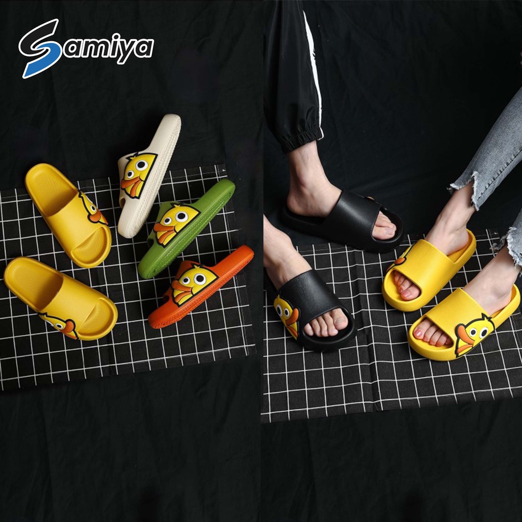 sandal dewasa motif bebek / cute duck slipper anti slip / sendal slop rumah indoor outdoor slippers