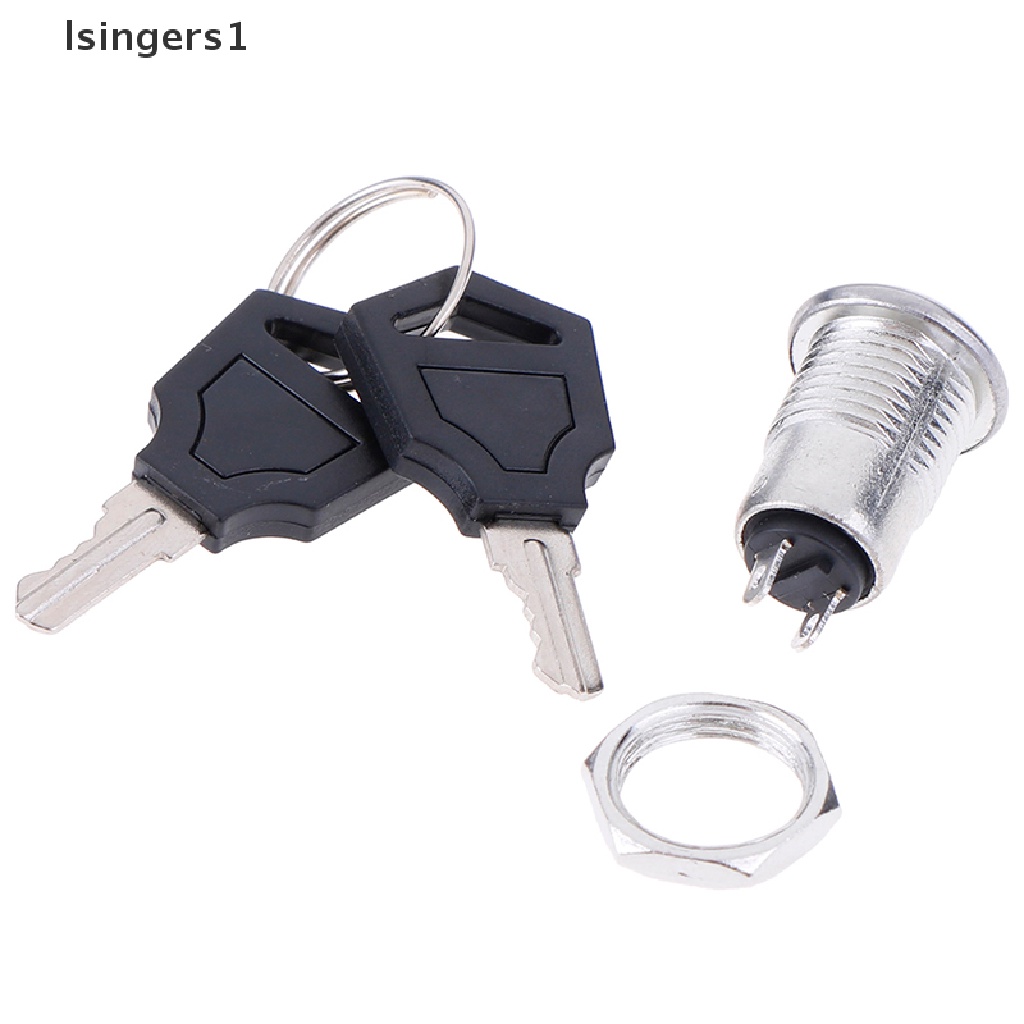 (lsingers1) 1pc Tombol Switch ON / OFF Mini 12mm Untuk KS-02 KS02 3A 250V