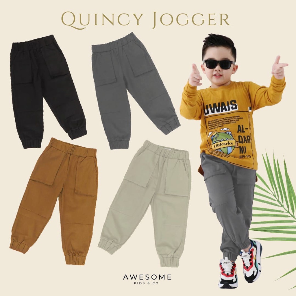 Awesome Kids Quincy Jogger - Celana Jogger Anak | DUO KRUCILS