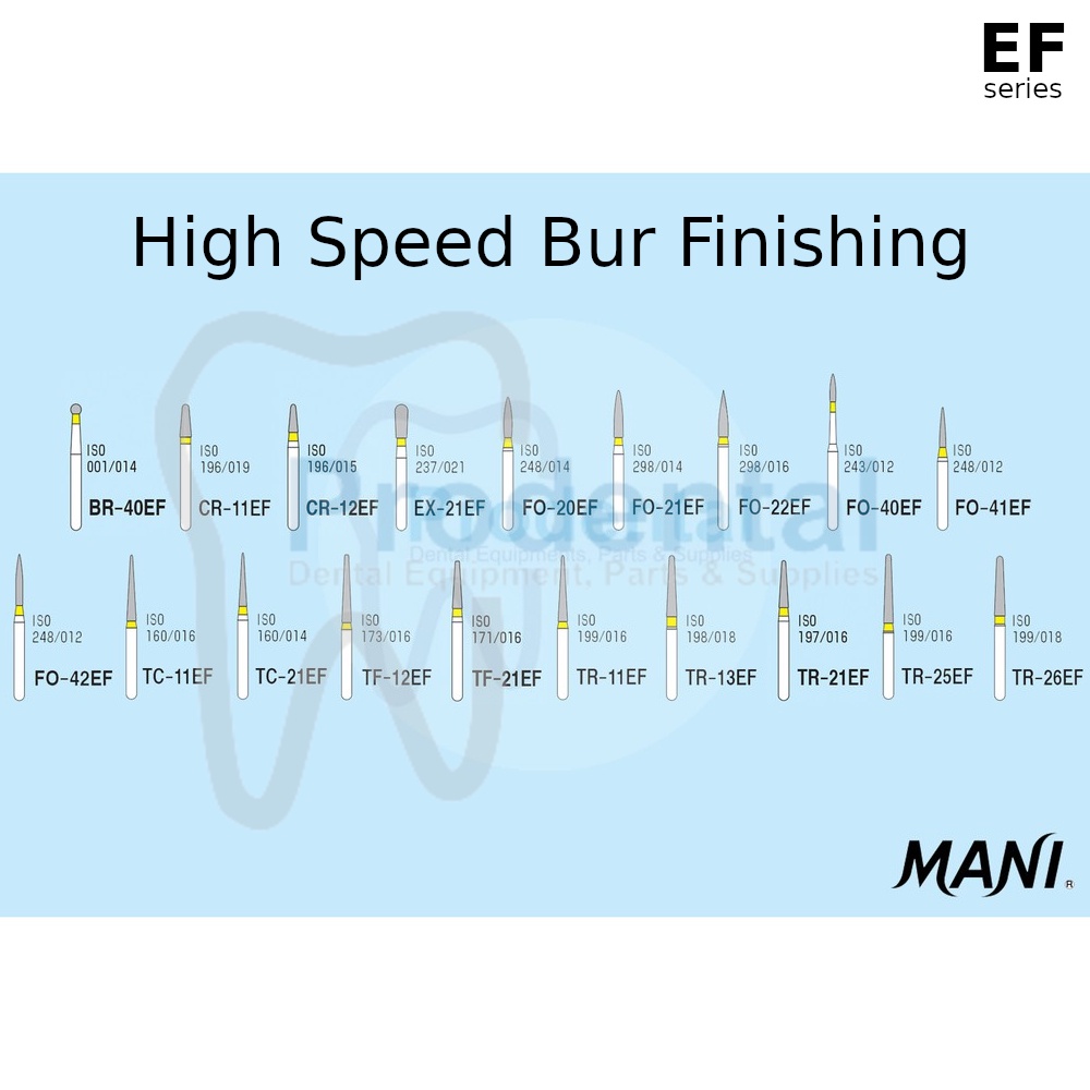 Dental bur poles gigi finishing polishing superfine pita kuning yellow EF TC11EF TC-11EF TF12EF TF-12EF TR21EF TR-21EF TR-11EF TR11EF EX21EF EX-21