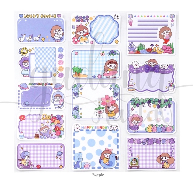 

Sticky Notes 3 IN 1 Cute Scrapbook Notes Cewek Lucu DIY GH 301478