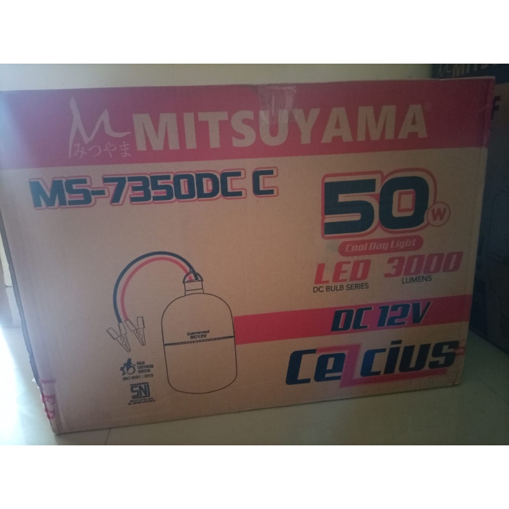 Bohlam Aki DC 12V 50 Watt Mitsuyama Celcius MS-7350DC Original