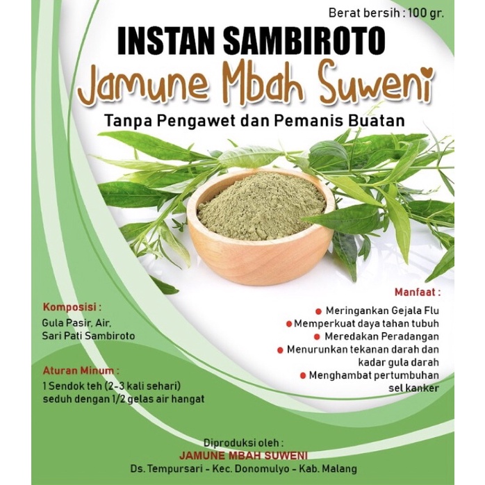 

Instan Sambiloto