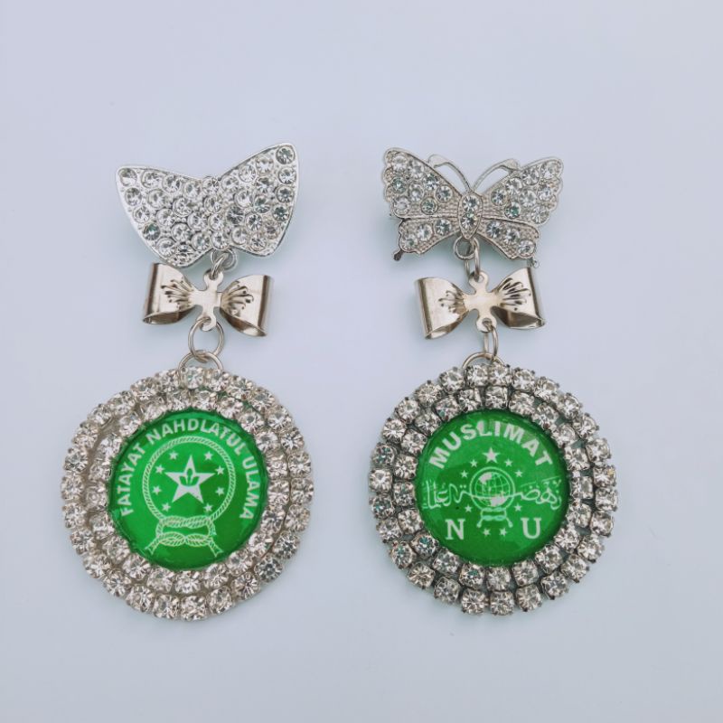Bros Pin Butterfly  Jilbab Krudung Fatayat Muslimat NU Model Terbaru  murah, terlaris dan berkualita