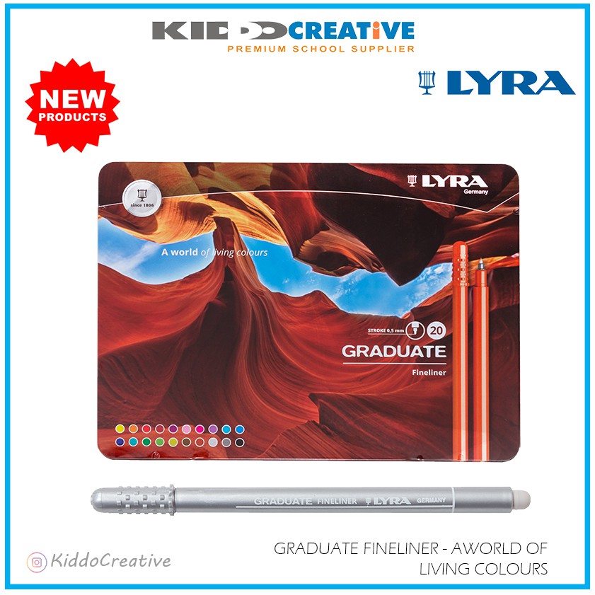 

LYRA Graduate Fineliner Tin Box 20 pcs