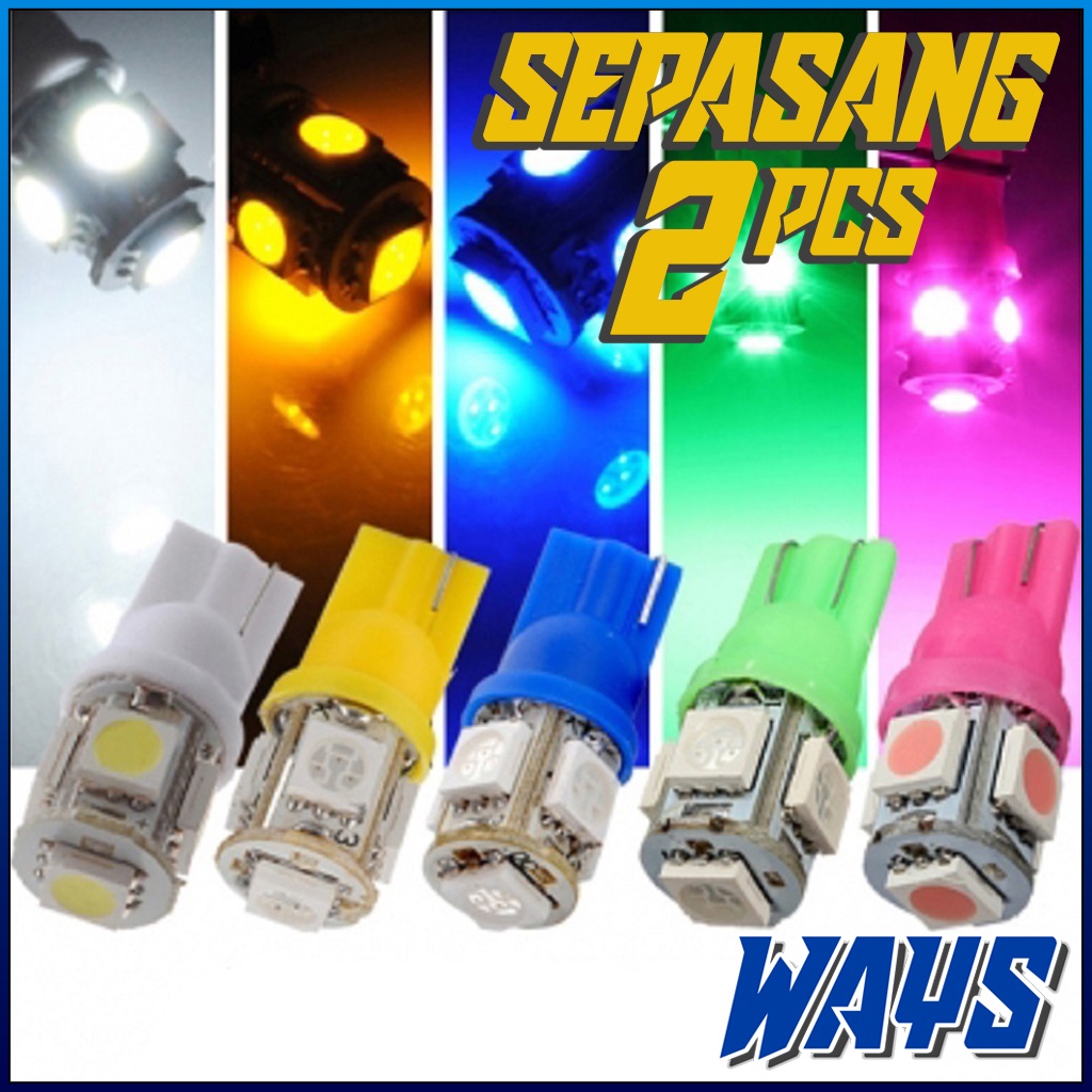 L133 | 2pcs Lampu T10 LED Jagung Senja Sein Motor Nmax Aerox Mio Beat Vario Scoopy Jupiter Mx Supra