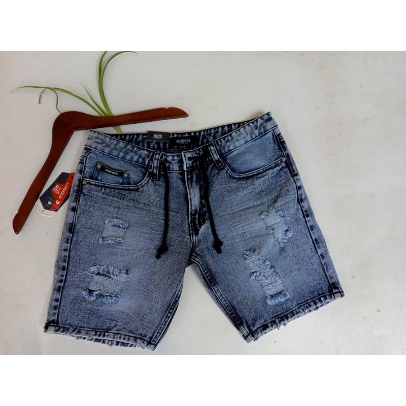 CELANA JEANS PENDEK SOBEK COLOR COWOK/CELANA JEANS PENDEK SOBEK PRIA