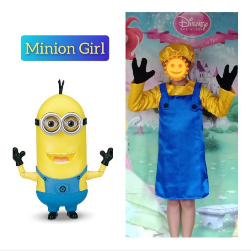 Jual Kostum Cosplay Anak Dress Karakter Minion Minions Girl Indonesia ...