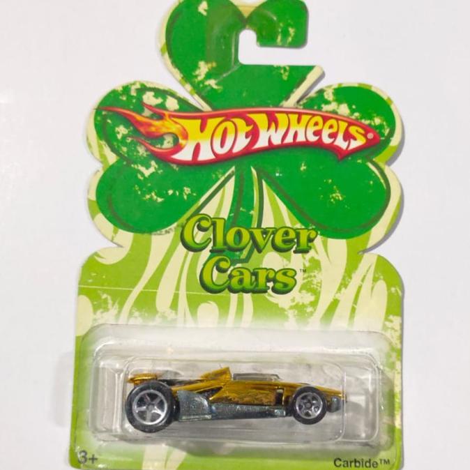 HW Hot Wheels Carbide Gold Clover Cars rare