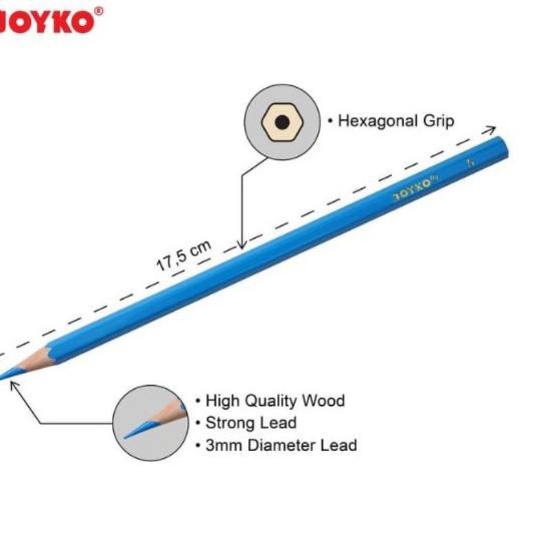 Joyko pensil warna 12 pensil warna joyko 12 PB