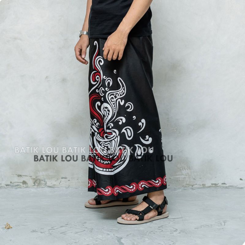 SARUNG BATIK/SARUNG BATIK MOTIF KOPI/SARUNG IBADAH/BATIK LOU
