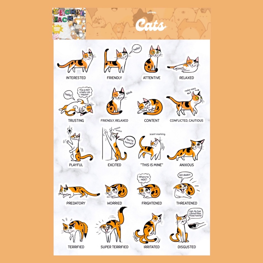 

Cats Sticker Sheet